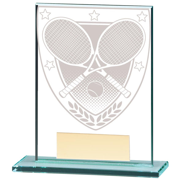 Millennium Tennis Jade Glass Award 110mm