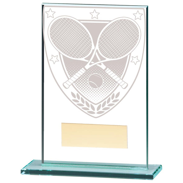 Millennium Tennis Jade Glass Award 125mm