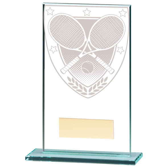 Millennium Tennis Jade Glass Award 140mm