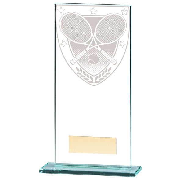 Millennium Tennis Jade Glass Award 180mm
