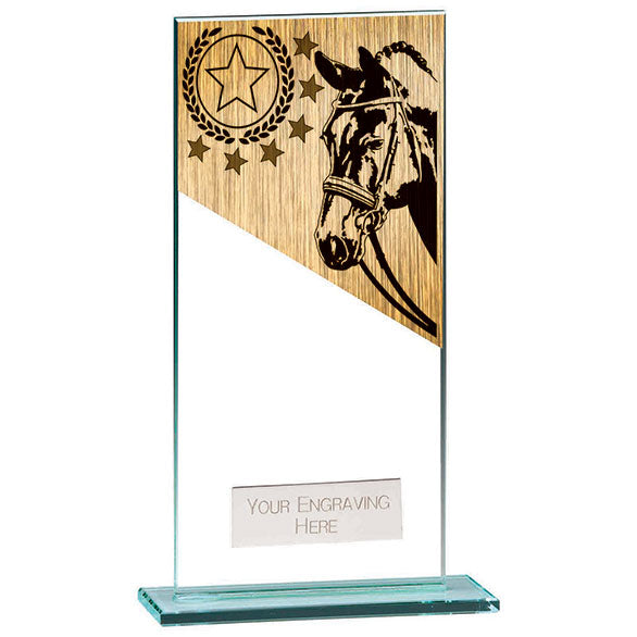 Mustang Equestrian Jade Glass Award