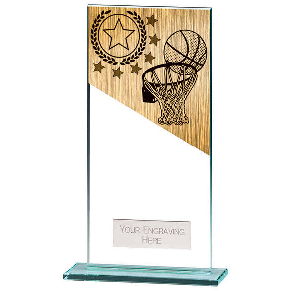 Mustang Basketball Jade Glass Award