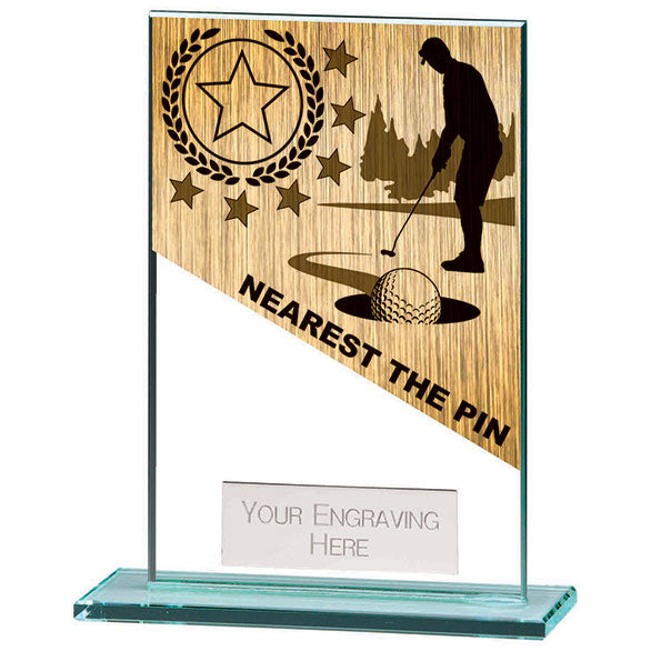 Mustang Nearest The Pin Glass Golf Award