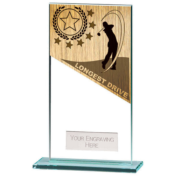 Mustang Longest Drive Glass Golf Award