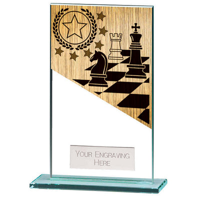 Mustang Chess Jade Glass Award 140mm