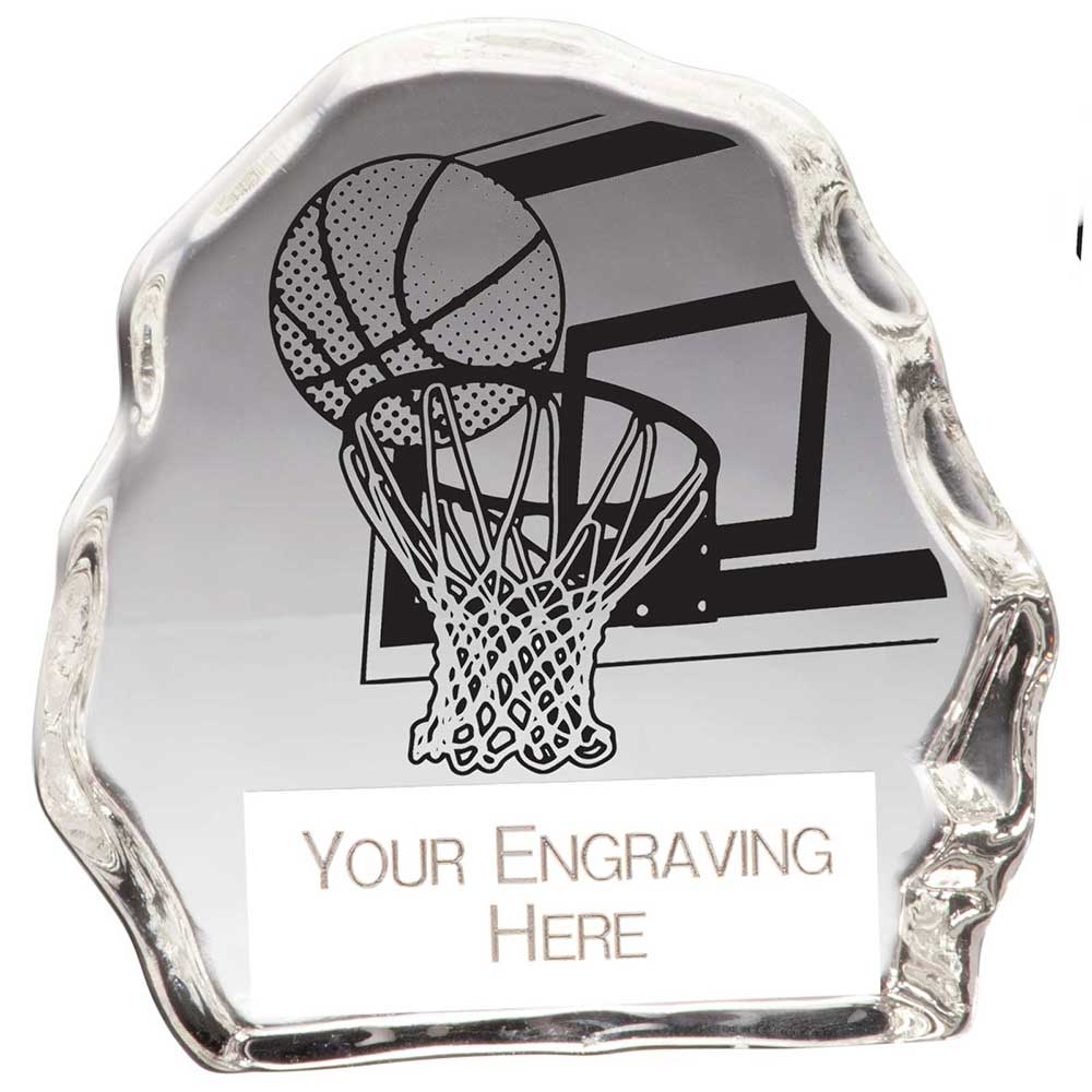 Mystique Basketball Glass Award