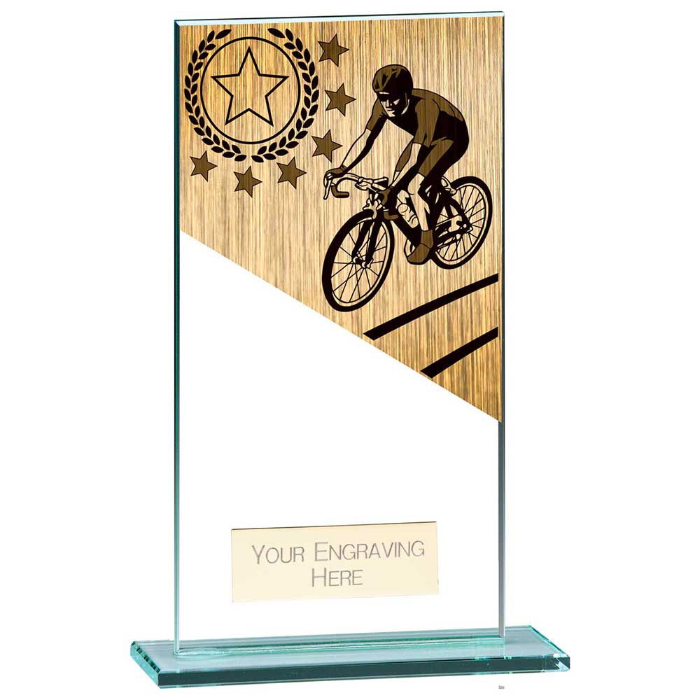 Mustang Cycling Jade Glass Award