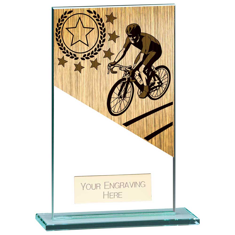 Mustang Cycling Jade Glass Award