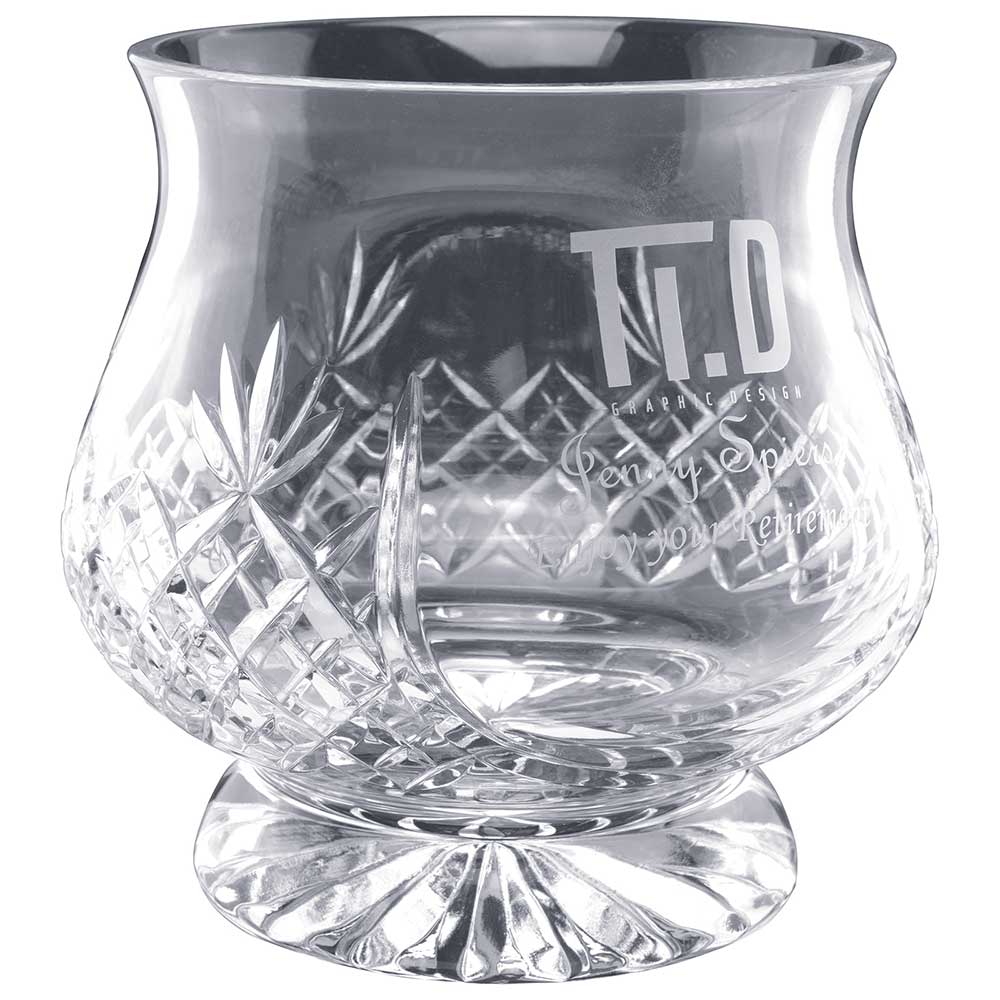 Lindisfarne Saint Finan Crystal Vase