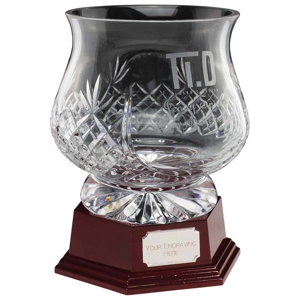 Lindisfarne Saint Finan Crystal Vase (With Base)