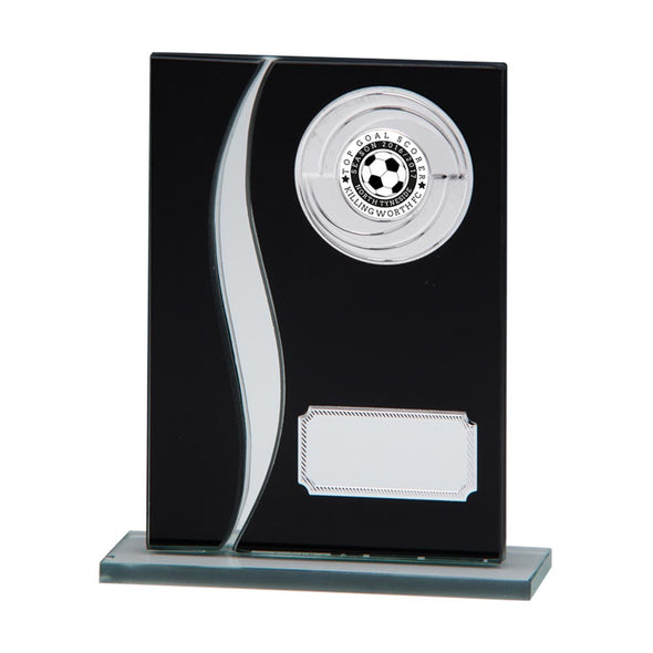Spirit Multisport Mirror Glass Award Black & Silver 145mm