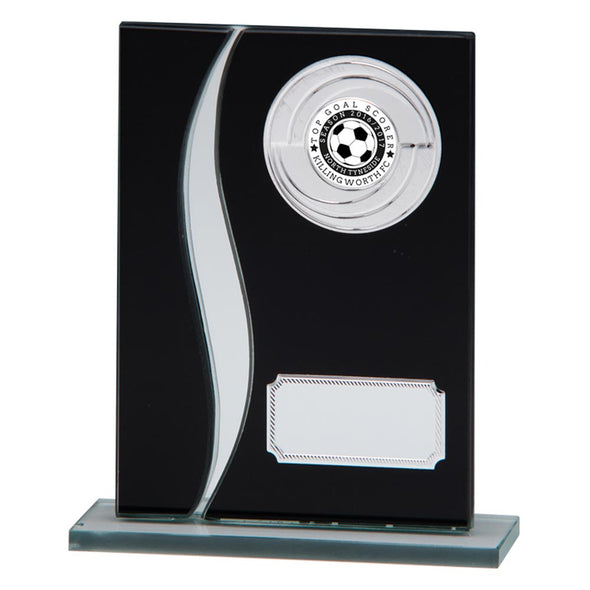Spirit Multisport Mirror Glass Award Black & Silver 165mm