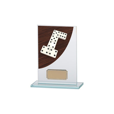 Colour Curve Dominoes Jade Glass Award 140mm
