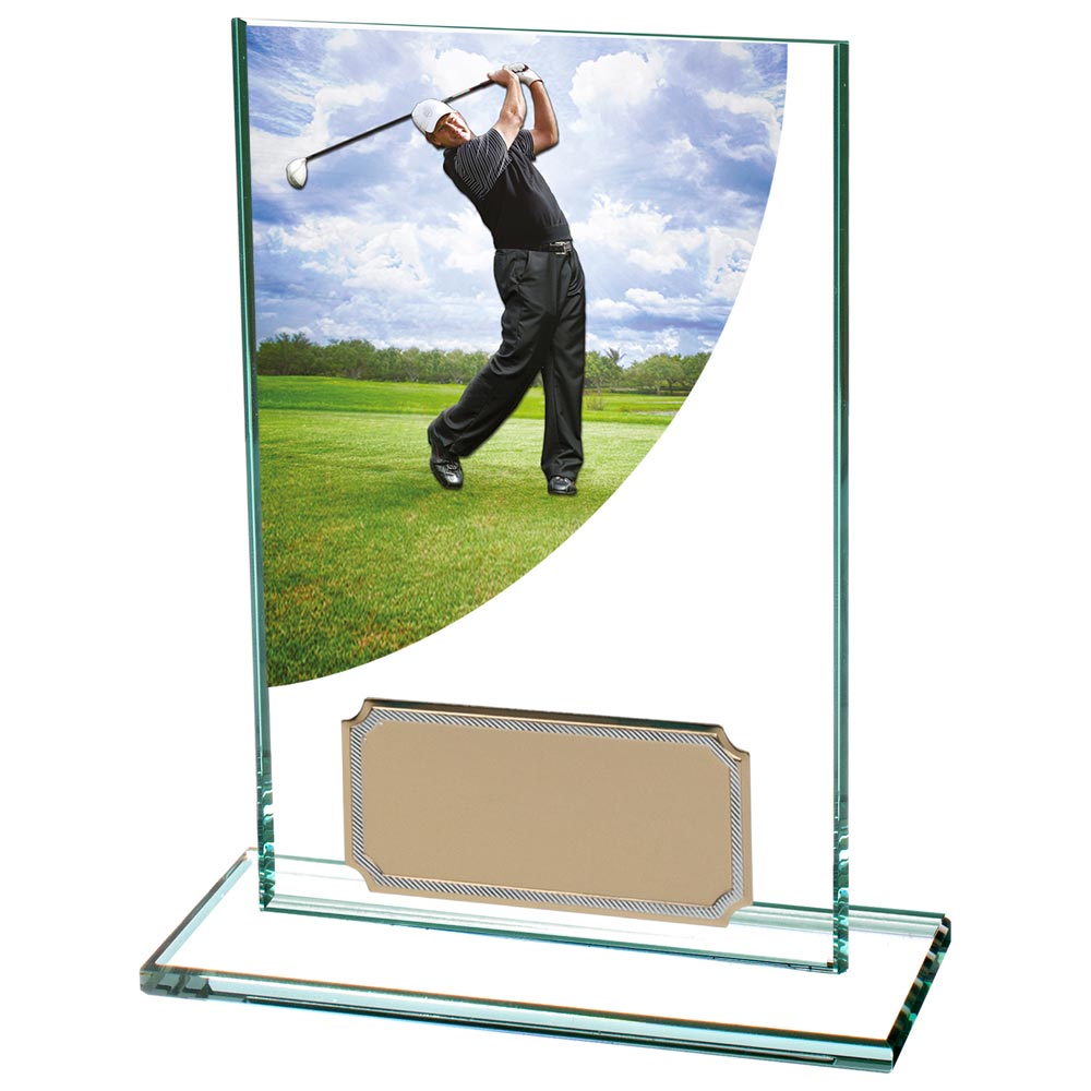Colour Curve Golf Male Glass Award
