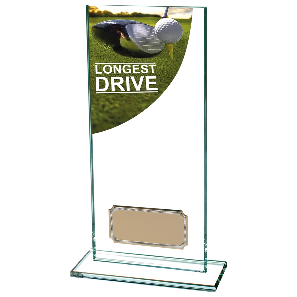 Longest Drive Colour-Curve Golf Glass Award