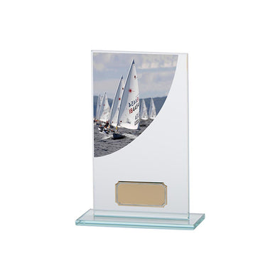 Colour Curve Sailing Jade Glass Award 160mm