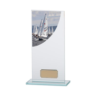 Colour Curve Sailing Jade Glass Award 200mm