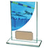 Colour Curve Swimming Jade Glass Award