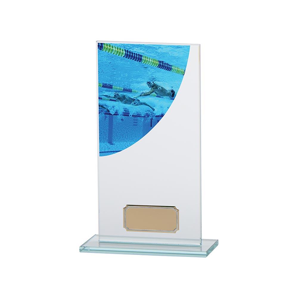 Colour Curve Swimming Jade Glass Award