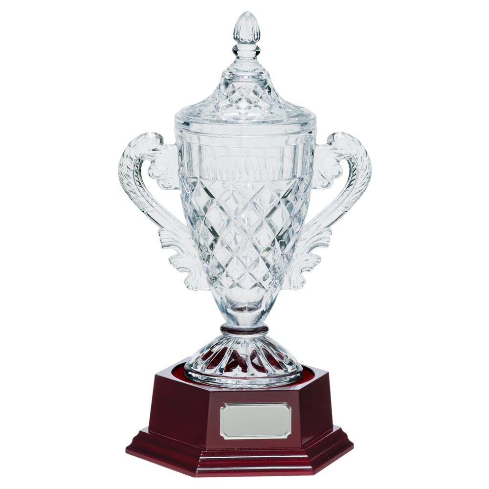 Lindisfarne Champions Trophy Glass Cup on Base