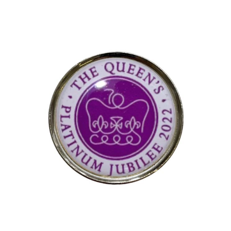 Customised Platinum Jubilee Pin Badges (MIN. ORDER QTY 50)