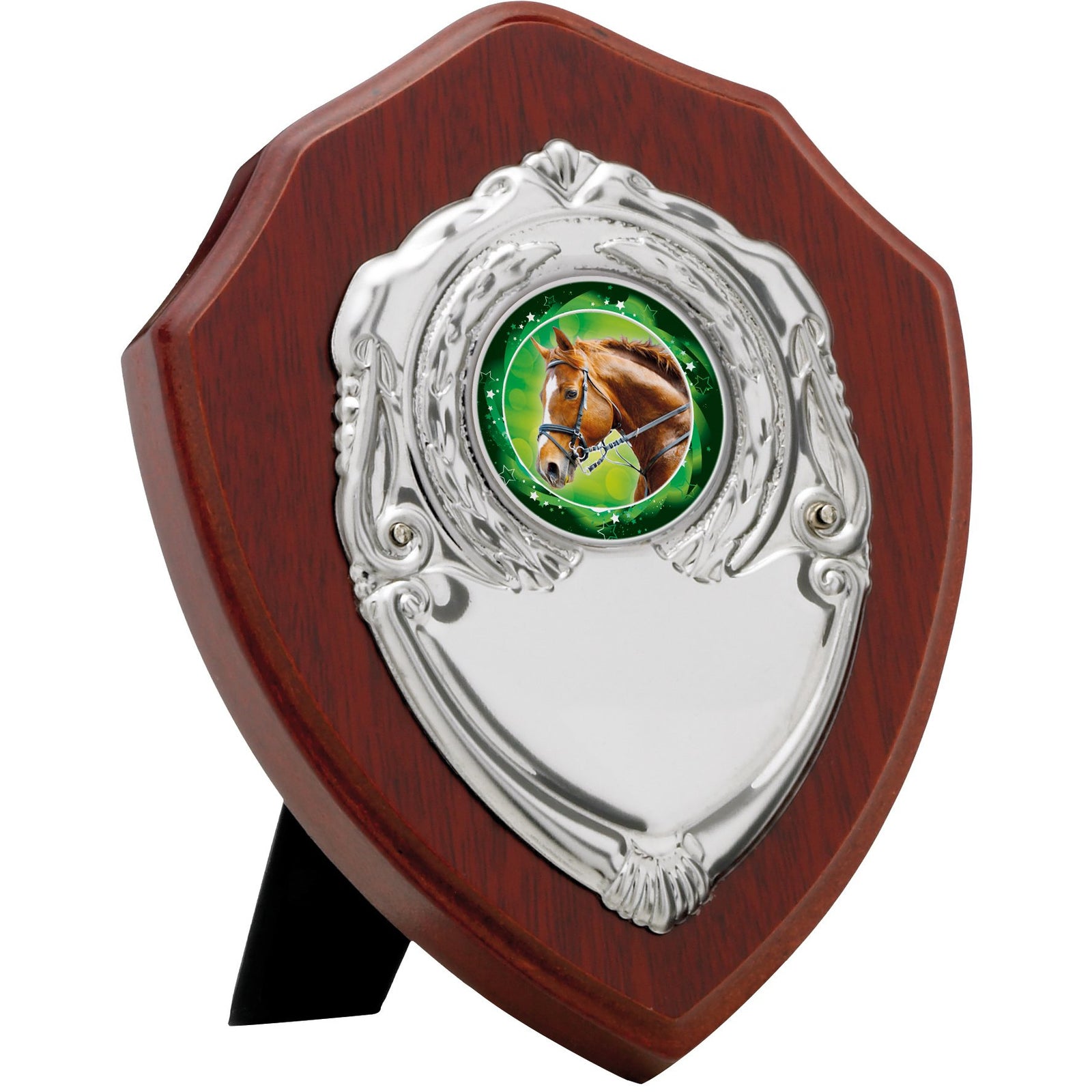 Mahogany Finish Presentation Shield Award
