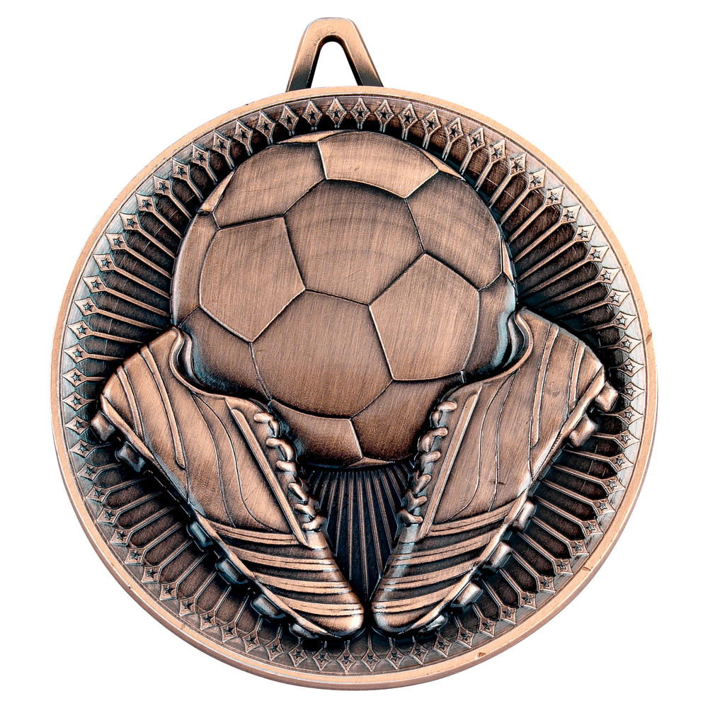 Football Deluxe Medal - Bronze 2.35in