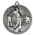 Golf Deluxe Medal - Antique Silver 2.35in