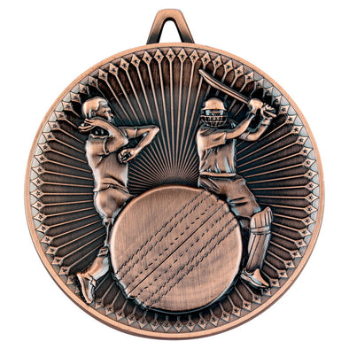 Cricket Deluxe Medal - Bronze 2.35in