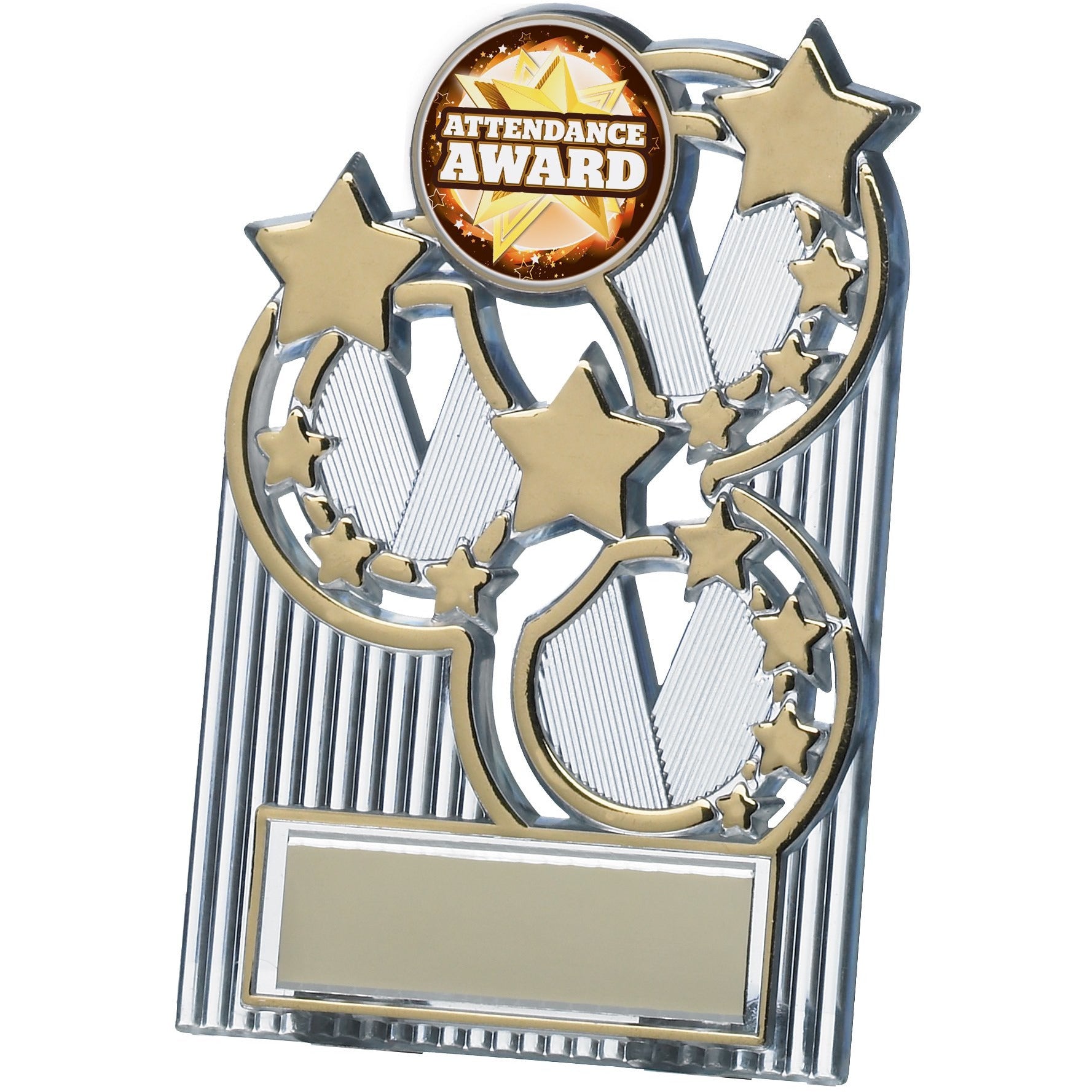 Gold Star Budget Plastic Plaque Award