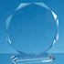 Clear Glass Facetted Octagon Award