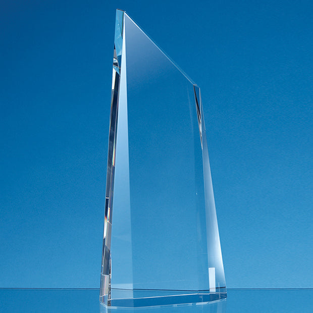 Optical Crystal Facetted Peak Award