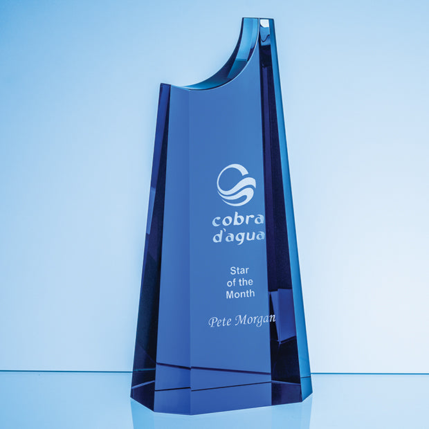 Cobalt Blue Crystal Summit Award