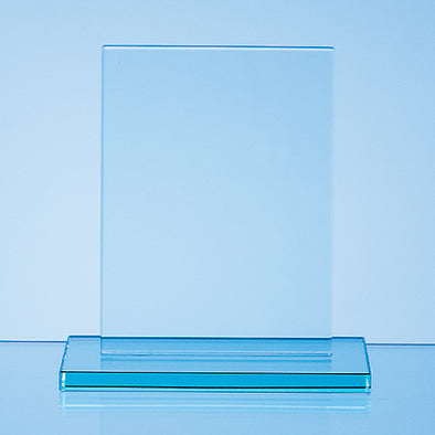 12cm x 9cm x 10mm Jade Glass Rectangle Award