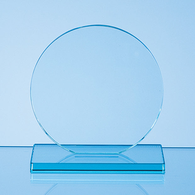 Engraved Jade Glass Circle Award