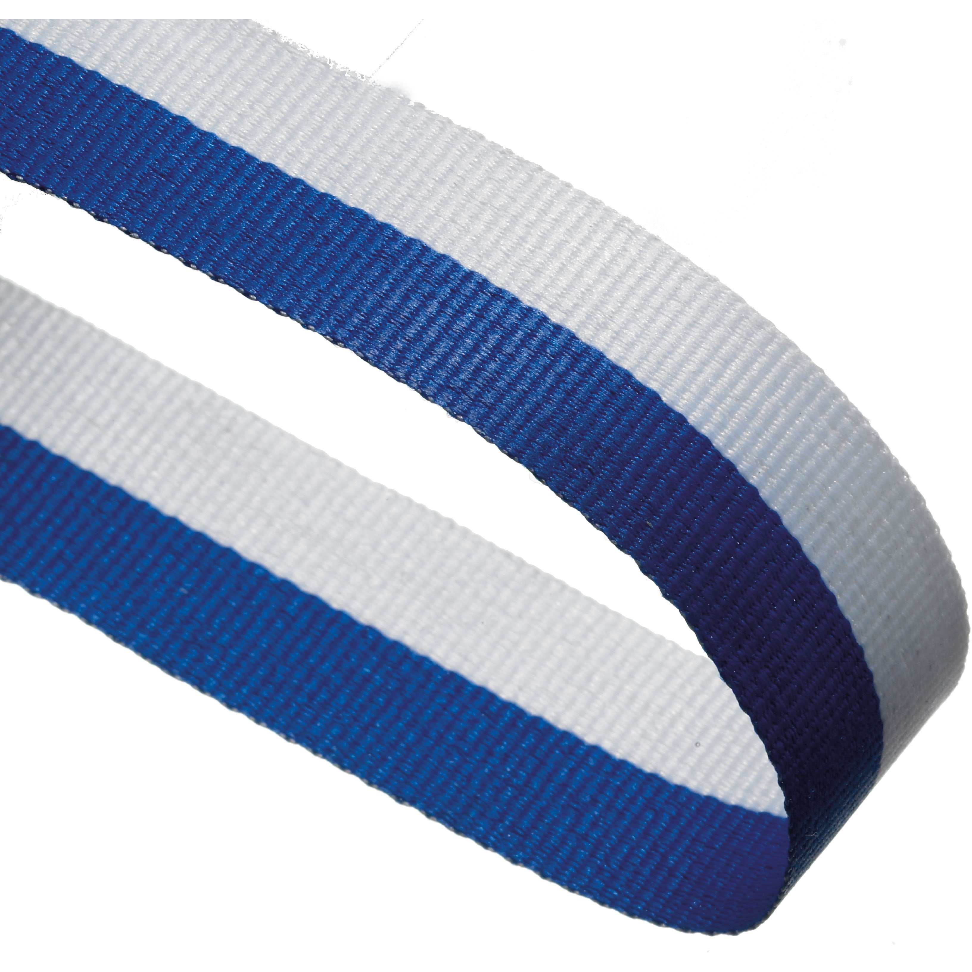 Blue And White 22mm Wide Ribbon And Clip