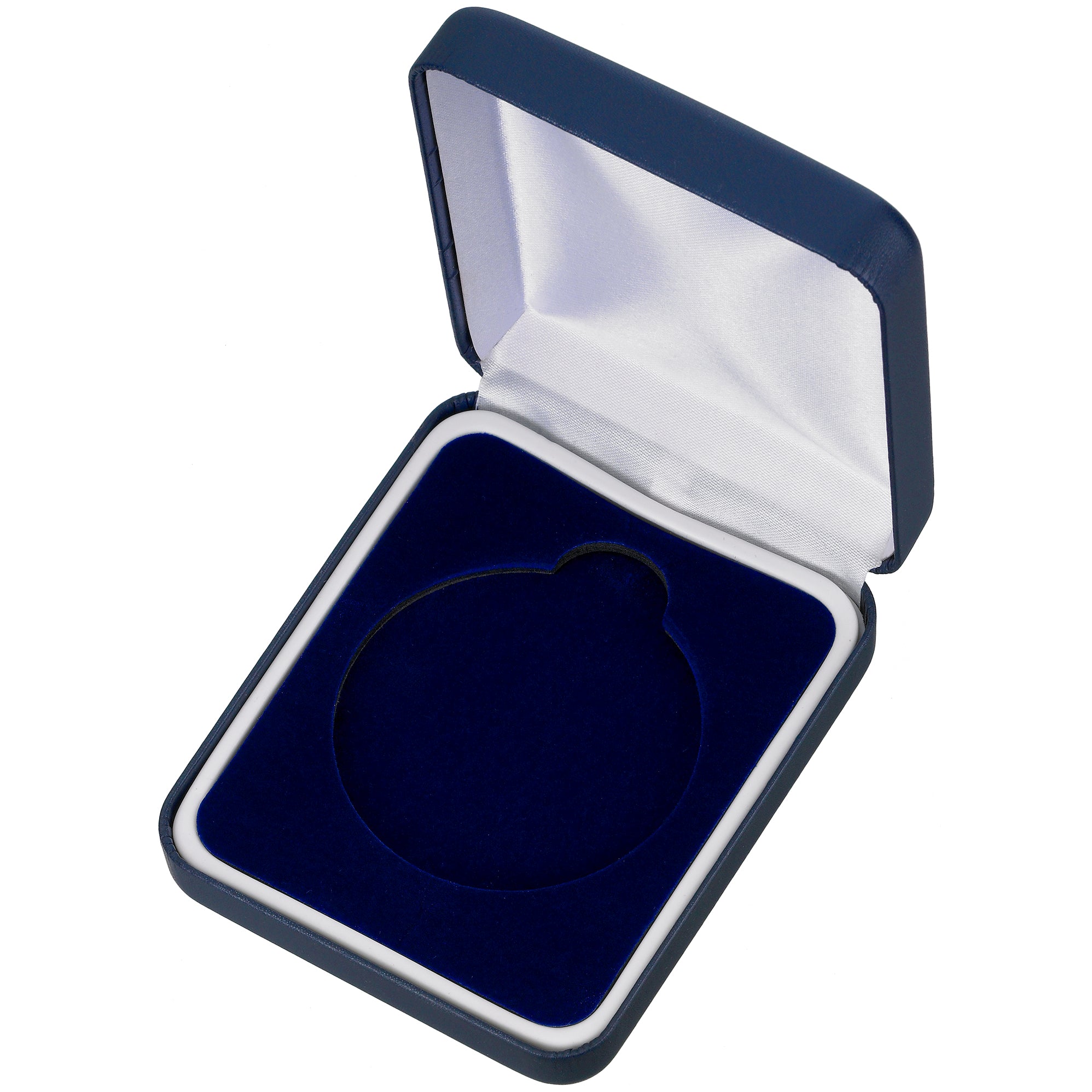 Blue Padded Medal Box 60mm