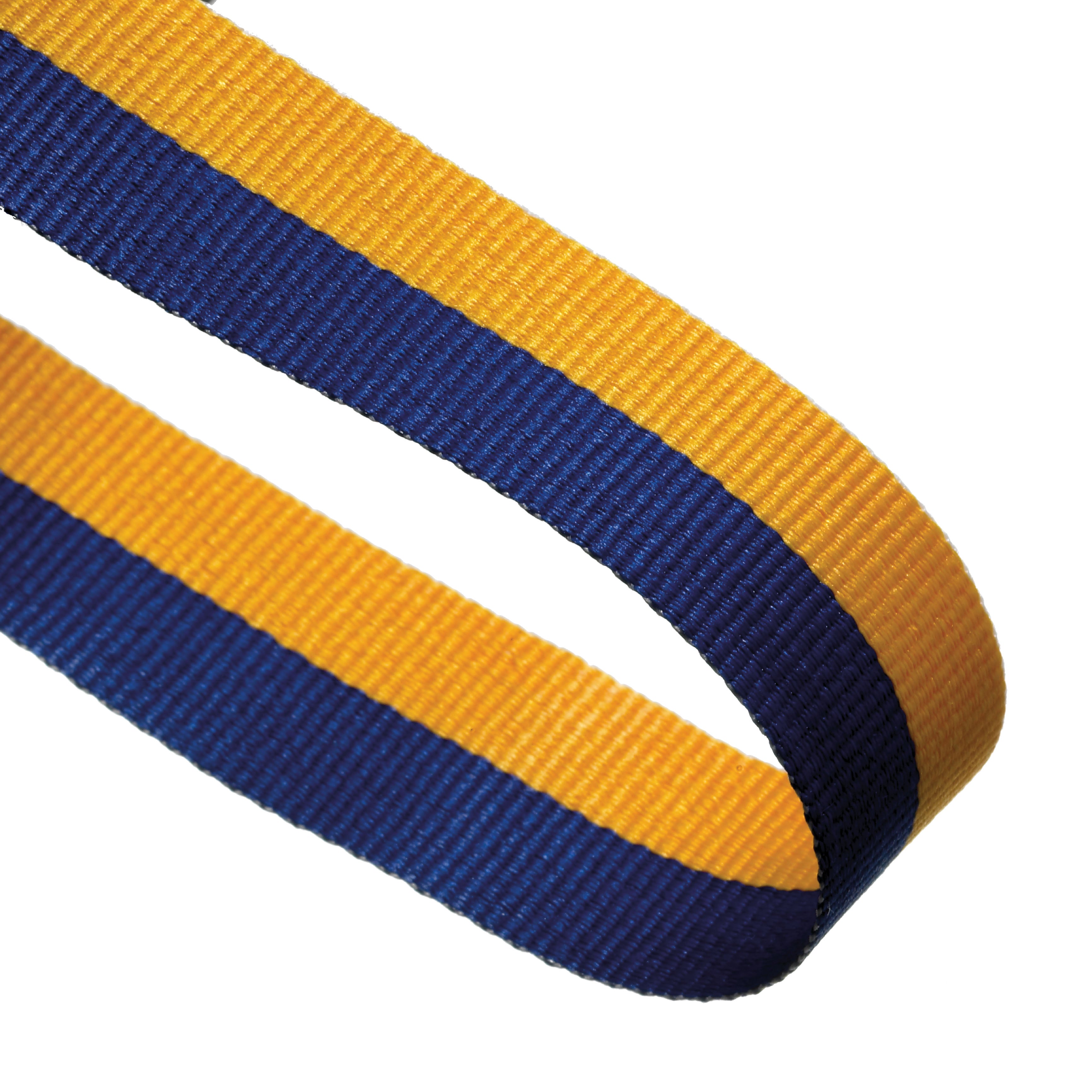 Blue And Yellow 22mm Wide Ribbon And Clip