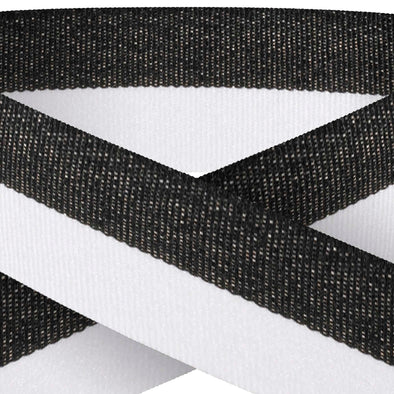 Black And White 22mm Wide Ribbon And Clip