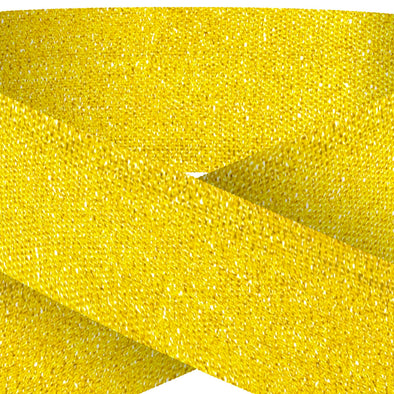 Glitter Gold 22mm Wide Ribbon And Clip