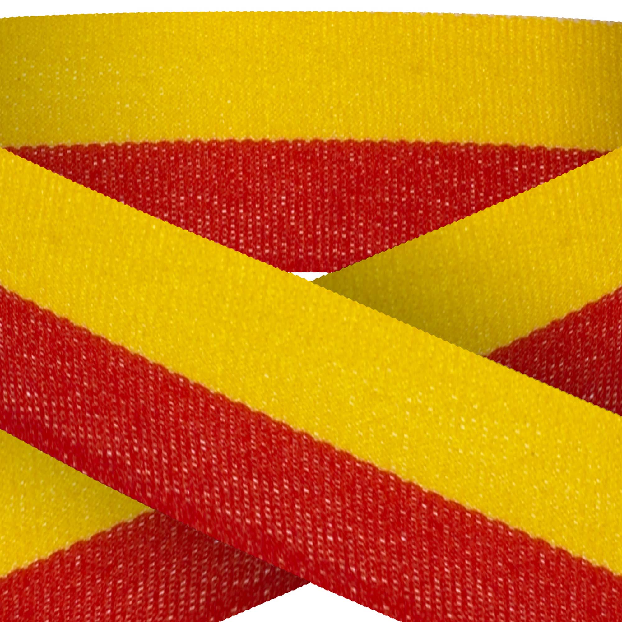 Red And Yellow 22mm Wide Ribbon And Clip