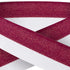 Maroon And White 22mm Wide Ribbon And Clip