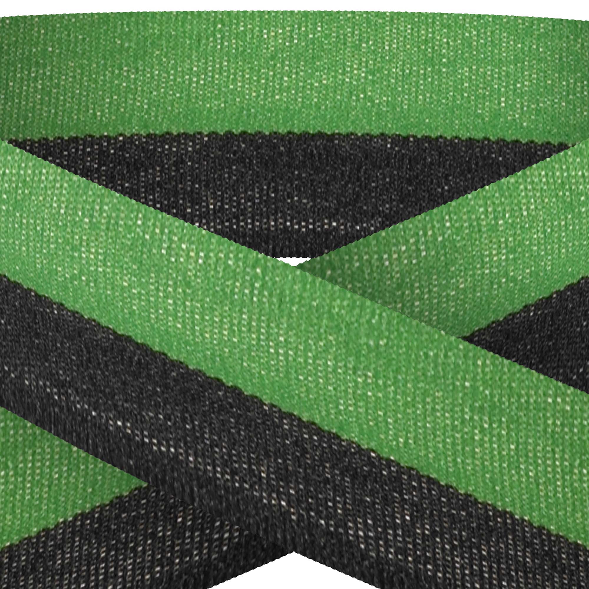 Green And Black 22mm Wide Ribbon And Clip