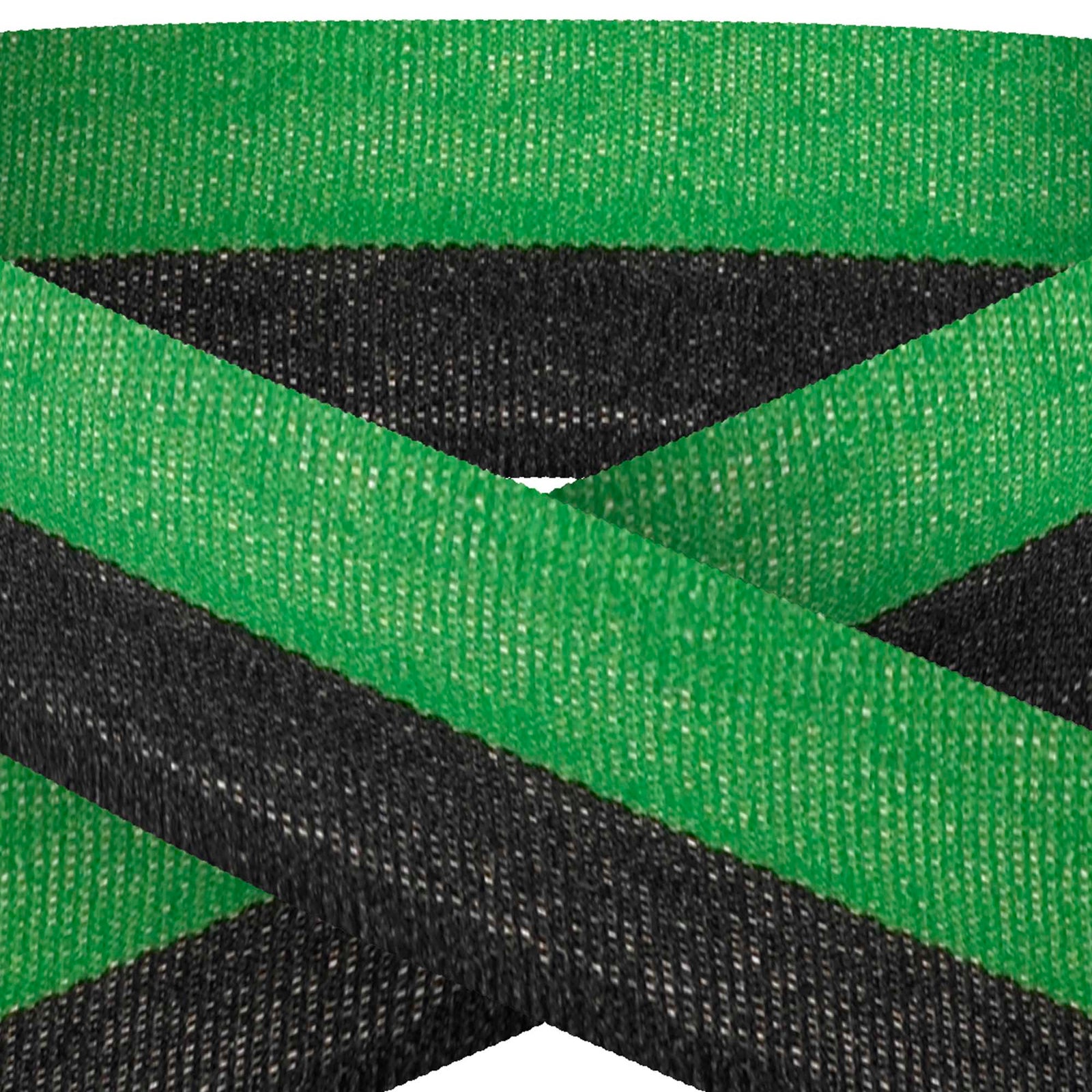 Green And Black 22mm Wide Ribbon And Clip