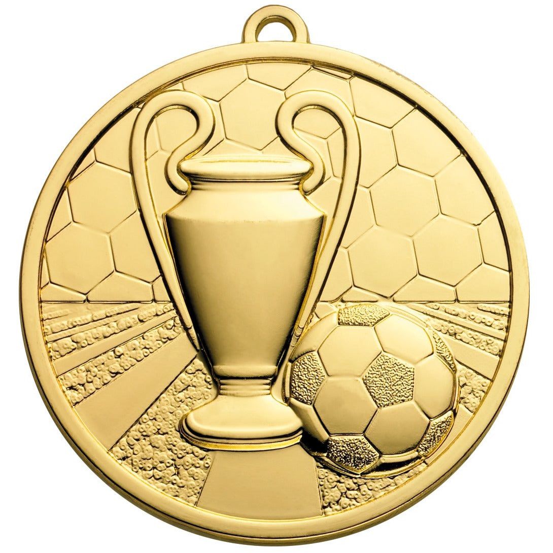 Football Champions Medal 50mm Gold