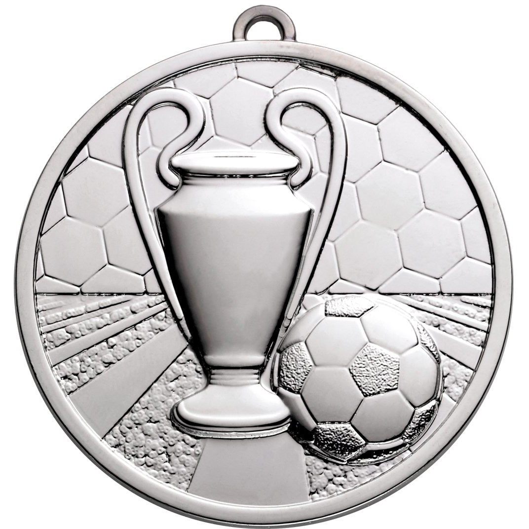 Football Champions Medal 50mm Silver