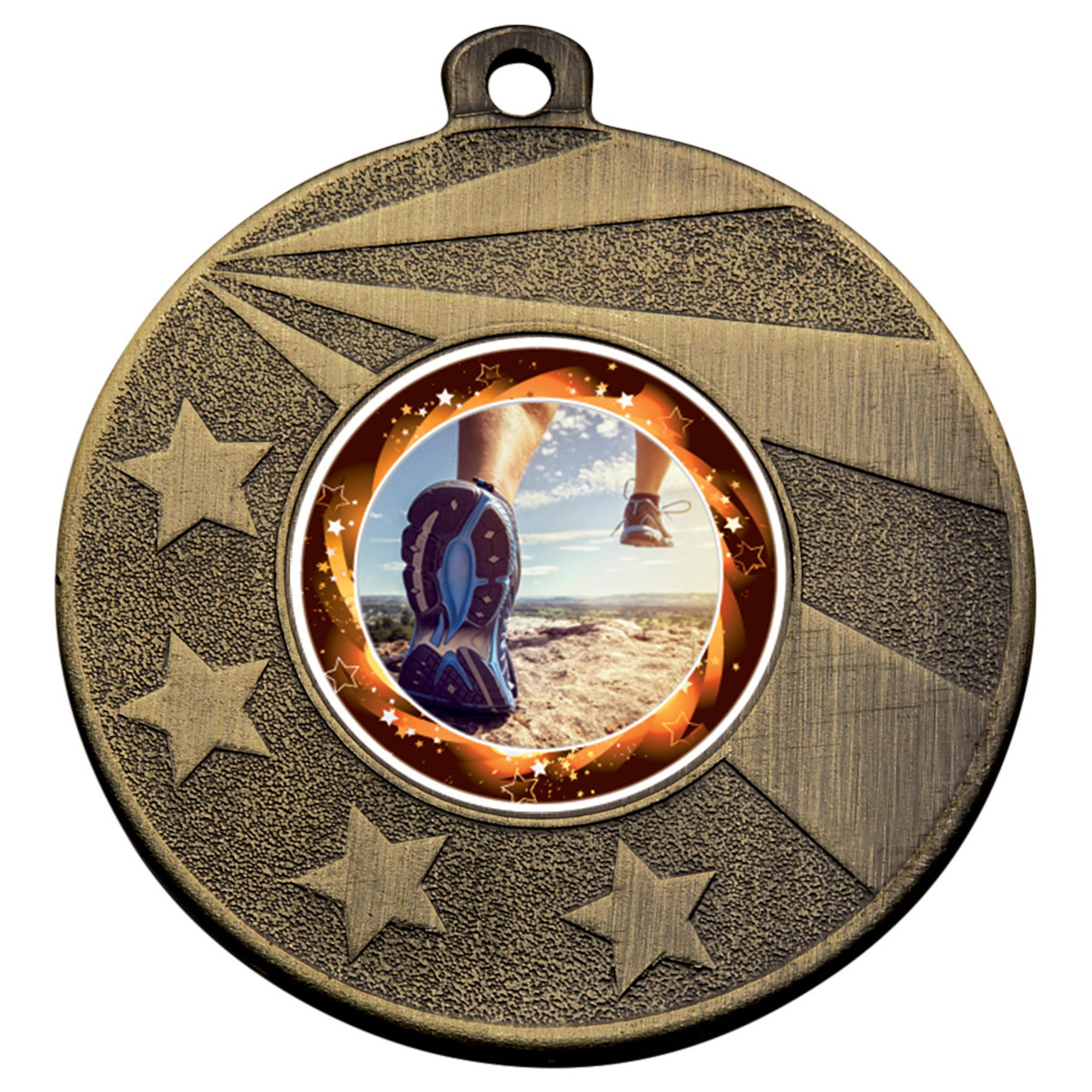 Metal 50mm Stars Medal