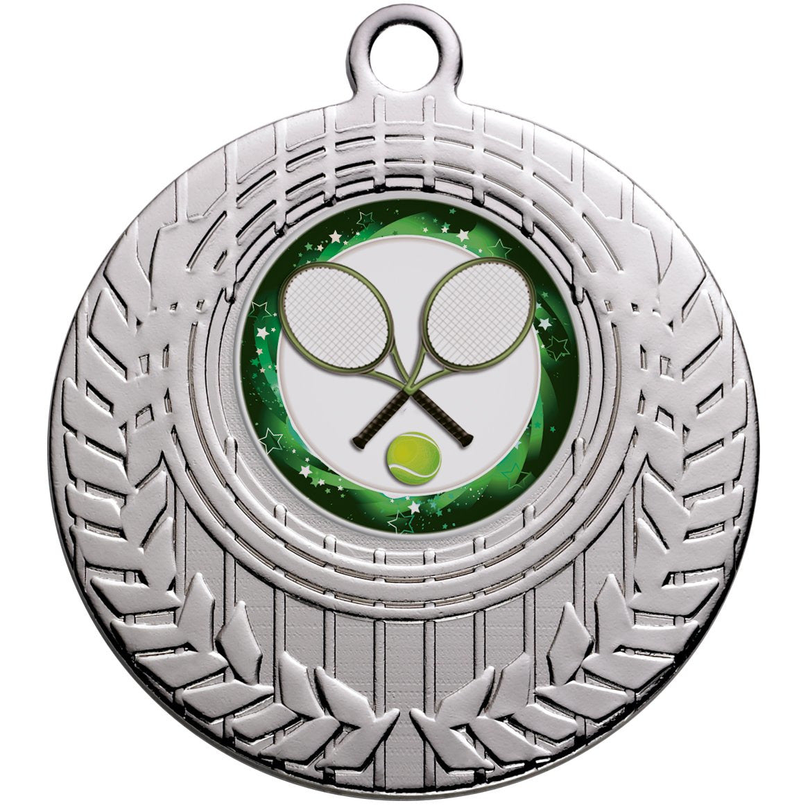 Laurel Stripe Medal 50mm Silver