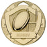 Rugby Mini Shield Medal 50mm Gold