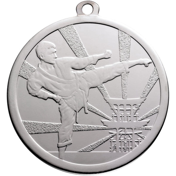 Martial Arts Silver Medal 70mm